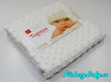 luxusní španělská dětská deka pro miminka do kočárku, deky mikroplyš MORA