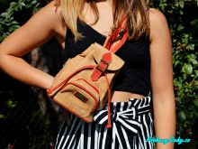 korkový moderní dívčí batoh do města Montado