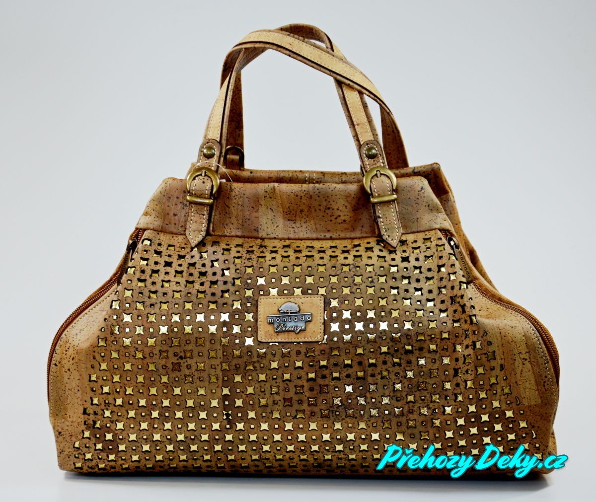 Luxusní korková dámská kabelka Montado® do ruky nebo přes rameno
